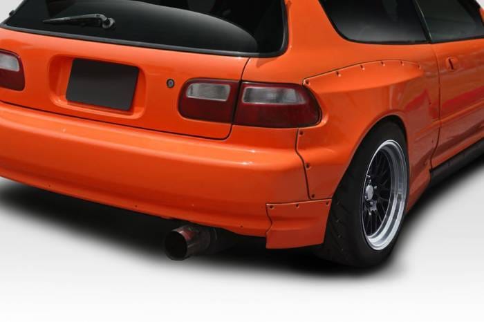Honda Civic HB TKO RBS Duraflex Rear Fender Flare Add Ons 114902 thumbnail 2