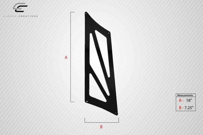 Universal VRX V.2 Tall Carbon Creations Body Kit-Wing/Spoiler 115119 thumbnail 5