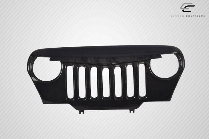 Jeep Wrangler Predator Carbon Fiber Creations Grill/Grille 115253 thumbnail 2