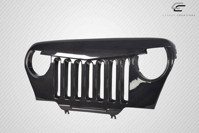 Jeep Wrangler Predator Carbon Fiber Creations Grill/Grille 115253 thumbnail 3