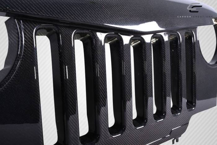 Jeep Wrangler Predator Carbon Fiber Creations Grill/Grille 115253 thumbnail 5
