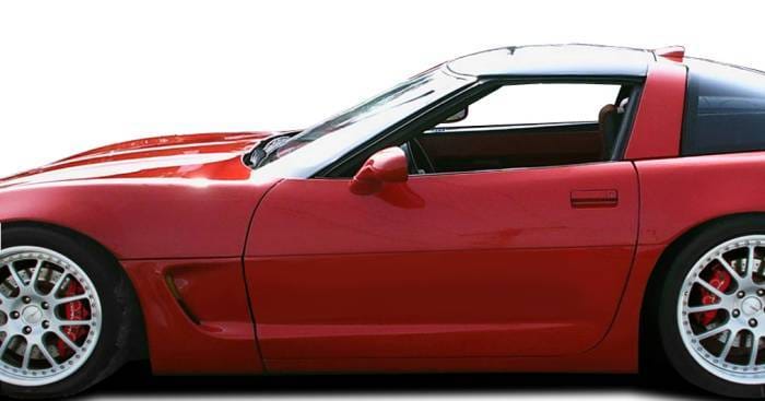 Chevrolet Corvette Duraflex C5 Conversion Side Skirts Rocker Panels with Doorcaps - 6 Piece - 103442