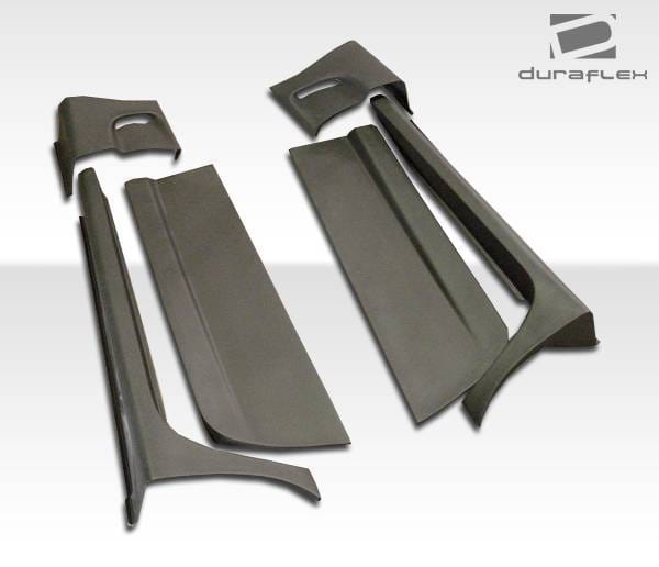 Chevrolet Corvette Duraflex C5 Conversion Side Skirts Rocker Panels with Doorcaps - 6 Piece - 103442 thumbnail 2