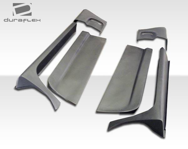 Chevrolet Corvette Duraflex C5 Conversion Side Skirts Rocker Panels with Doorcaps - 6 Piece - 103442 thumbnail 4