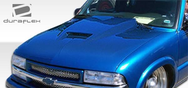 Chevrolet S10 Duraflex Ram Air Hood - 1 Piece - 103018 thumbnail 2
