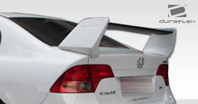 Honda Civic 4DR Duraflex R-Spec Wing Trunk Lid Spoiler - 1 Piece - 104431 thumbnail 2