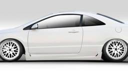 Honda Civic 2DR Duraflex TR-N Side Skirts Rocker Panels - 2 Piece - 104930