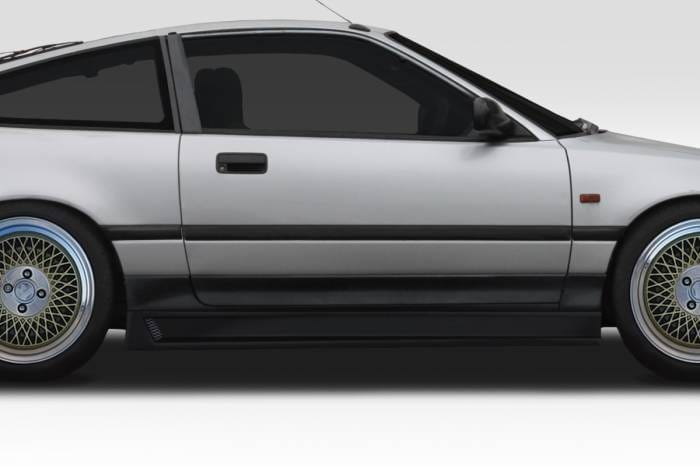 Honda CRX Duraflex B-2 Side Skirts Rocker Panels - 2 Piece - 105548