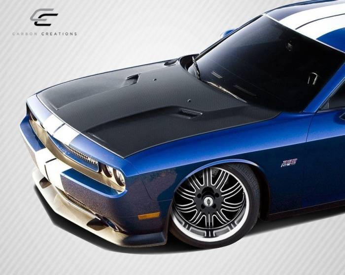 Dodge Challenger Carbon Creations SRT Look Hood - 1 Piece - 105786 thumbnail 2