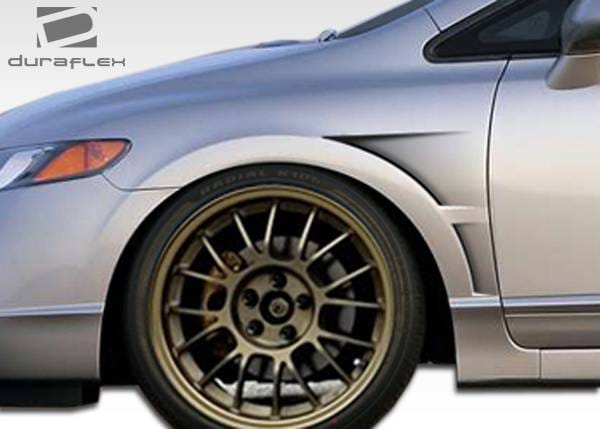 Honda Civic 4DR Duraflex GT Concept Fenders - 2 Piece - 106190 thumbnail 2