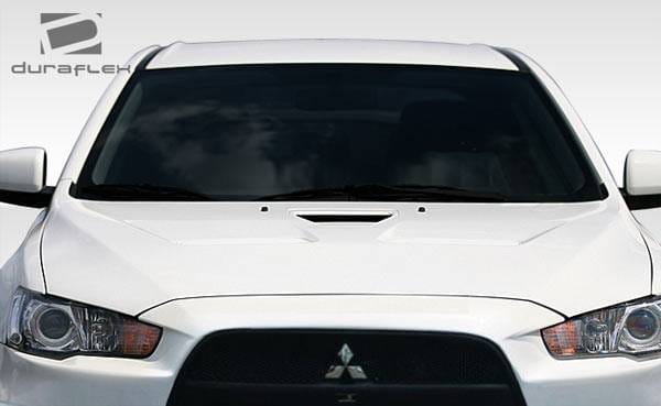 Mitsubishi Lancer Duraflex Evo X Look Hood - 1 Piece - 106958 thumbnail 3