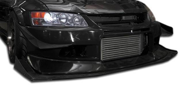 Mitsubishi Lancer Duraflex VT-X Wide Body Front Under Spoiler Air Dam Lip Splitter - 1 Piece - 107212
