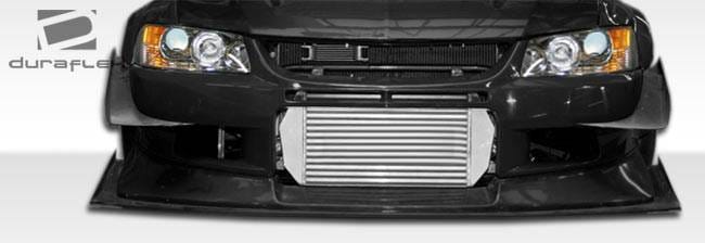 Mitsubishi Lancer Duraflex VT-X Wide Body Front Under Spoiler Air Dam Lip Splitter - 1 Piece - 107212 thumbnail 2