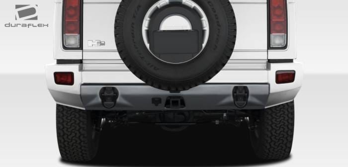 Hummer H2 Duraflex BR-N Rear Add On Bumper Extensions - 1 Piece - 107746 thumbnail 2