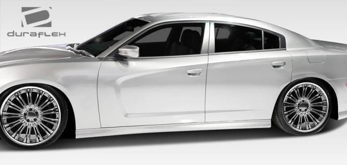 Dodge Charger Duraflex SRT Look Side Skirts Rocker Panels - 2 Piece - 108036 thumbnail 2