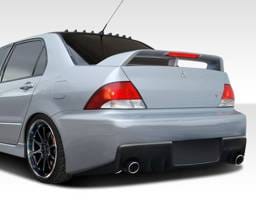 Mitsubishi Lancer Duraflex Evo X Look Rear Bumper Cover - 1 Piece - 108198