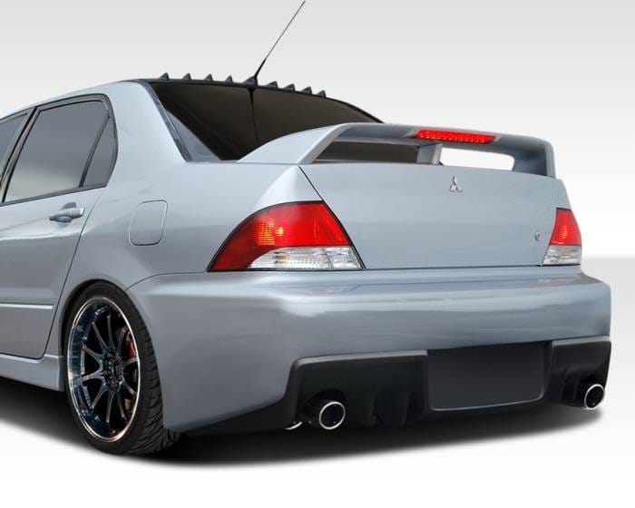 Mitsubishi Lancer Duraflex Evo X Look Rear Bumper Cover - 1 Piece - 108198