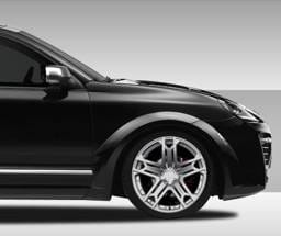 Porsche Cayenne Duraflex Eros Version 1 Wide Body Front Fender Flares - 2 Piece - 108273