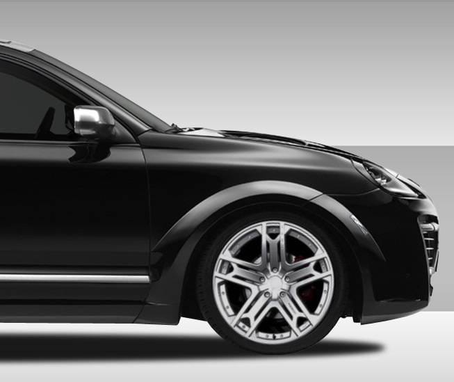 Porsche Cayenne Duraflex Eros Version 1 Wide Body Front Fender Flares - 2 Piece - 108273