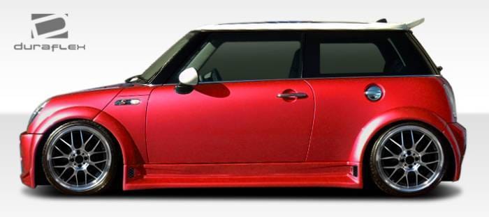 Mini Cooper Duraflex Type Z Wide Body Side Skirts Rocker Panels - 2 Piece - 108318 thumbnail 2