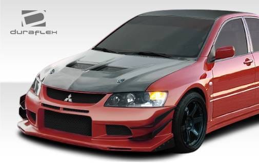 Mitsubishi Lancer Duraflex VT-X V2 Front Bumper Cover - 1 Piece - 108252 thumbnail 2