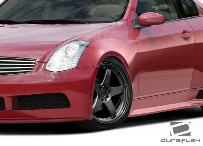 Infiniti G35 2DR Duraflex GT500 Wide Body Front Fenders - 2 Piece - 108502 thumbnail 2