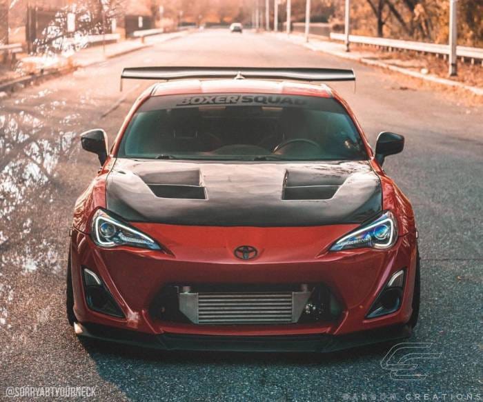 Subaru BRZ Carbon Creations 86-R Hood - 1 Piece - 109036 thumbnail 2