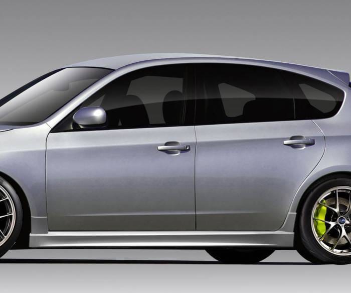 Subaru Impreza Duraflex STI Look Side Skirts Rocker Panels - 2 Piece - 108758