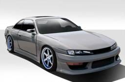 Nissan 240SX Duraflex V-Speed Wide Body Kit - 8 Piece - 109518