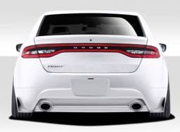 Dodge Dart Duraflex Racer Rear Lip Under Spoiler Air Dam - Dual Exhast - 1 Piece - 109331
