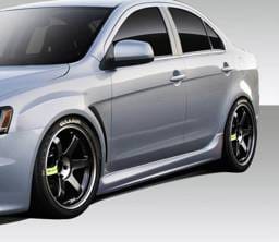 Mitsubishi Lancer Duraflex Evo X V3 Side Skirt Rocker Panels - 2 Piece - 109414