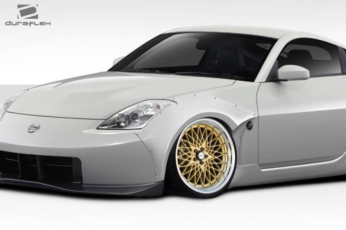 Nissan 350Z Circuit Duraflex 60mm Front Fender Flares 112591 thumbnail 2