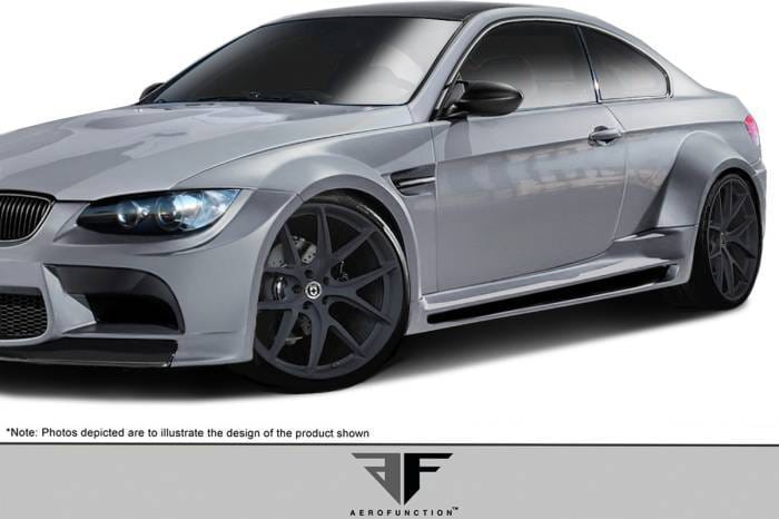BMW M3 2DR AF-5 Aero Function Wide Side Skirts Body Kit 112891 thumbnail 2