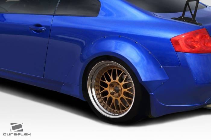Fit Infiniti G35 Sport Circuit Duraflex 75MM Rear Fender Flare Caps 113035 thumbnail 2