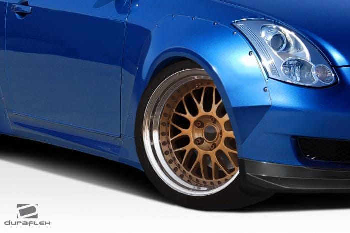 Infiniti G35 Sport CRC Duraflex 75MM Front Fender Flare Caps 113038 thumbnail 2