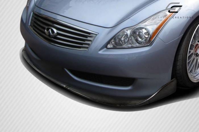 Infiniti G37 Chronos Carbon Fiber Front Bumper Lip Body Kit 113002 thumbnail 2