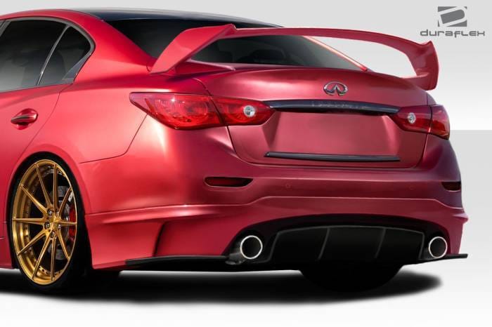 Fits Infiniti Q50 Impulse Duraflex Rear Bumper Lip Body Kit 113538 thumbnail 2