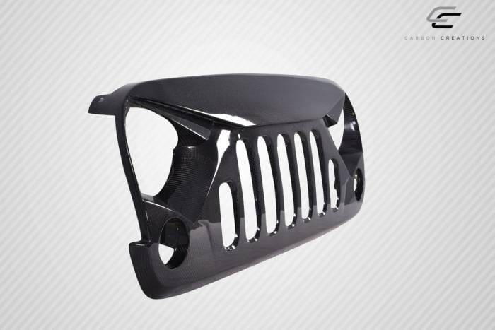 Jeep Wrangler Predator Carbon Fiber Creations Grill/Grille 115251 thumbnail 3