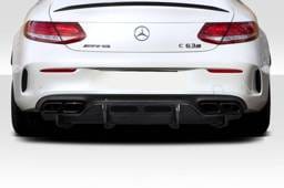 Mercedes C63 AMG Power Look Carbon Fiber Rear Diffuser Body Kit 117250