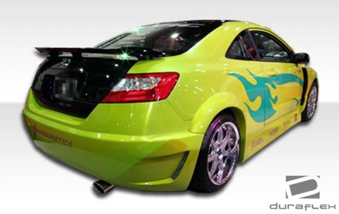 Honda Civic 2DR Duraflex Hot Wheels Wide Body Rear Bumper Cover - 1 Piece - 100678 thumbnail 2