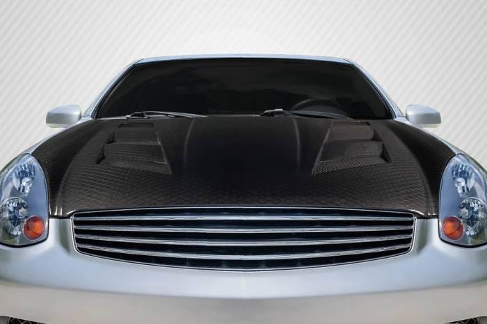 Infiniti G Coupe AM-S Carbon Fiber Body Kit- Hood 119208