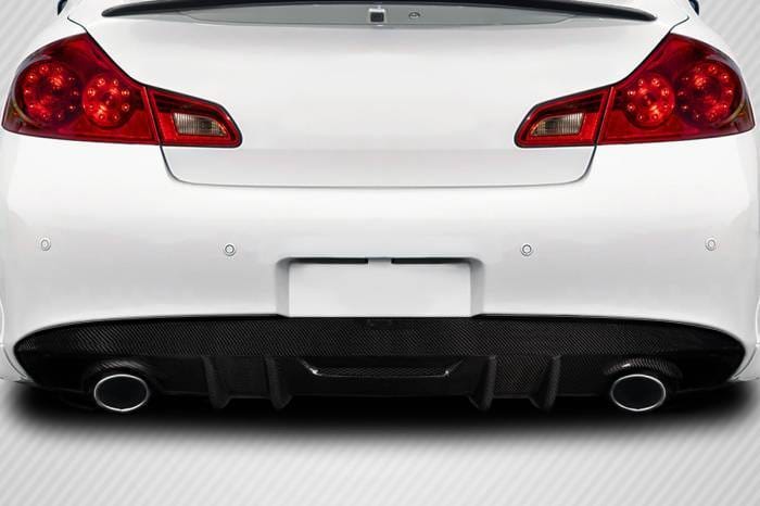 Fits Infiniti G37 4DR Avera Carbon Fiber Rear Lip Diffuser Body Kit 119315