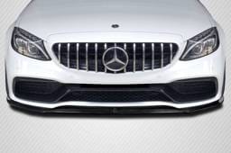 Mercedes C Class Power Carbon Fiber Front Bumper Lip Body Kit 117155