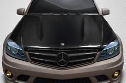 Mercedes C Class C63 V2 Carbon Fiber Creations Body Kit- Hood 117636