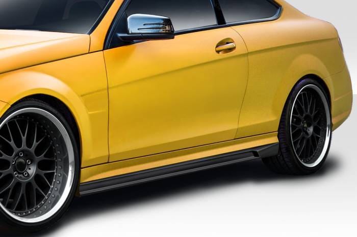 Mercedes C Class 4DR AF-1 Aero Function Side Skirts Body Kit 115236 thumbnail 2