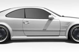 Mercedes-Benz CLK Duraflex Black Series Look Wide Body Side Skirts Rocker Panels - 2 Piece - 112559