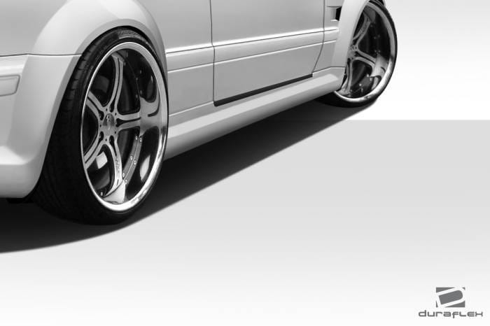 Mercedes-Benz CLK Duraflex Black Series Look Wide Body Side Skirts Rocker Panels - 2 Piece - 112559 thumbnail 2