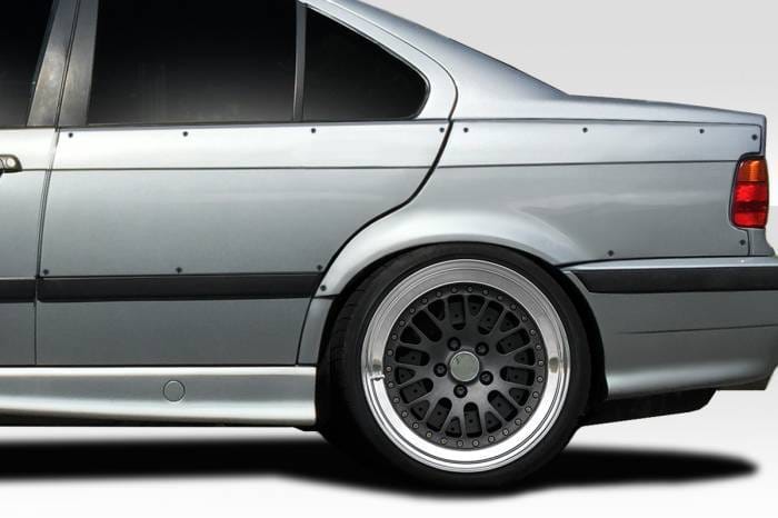 BMW 3 Series 4DR C Spec Duraflex Rear Fender Flares 116023 thumbnail 2