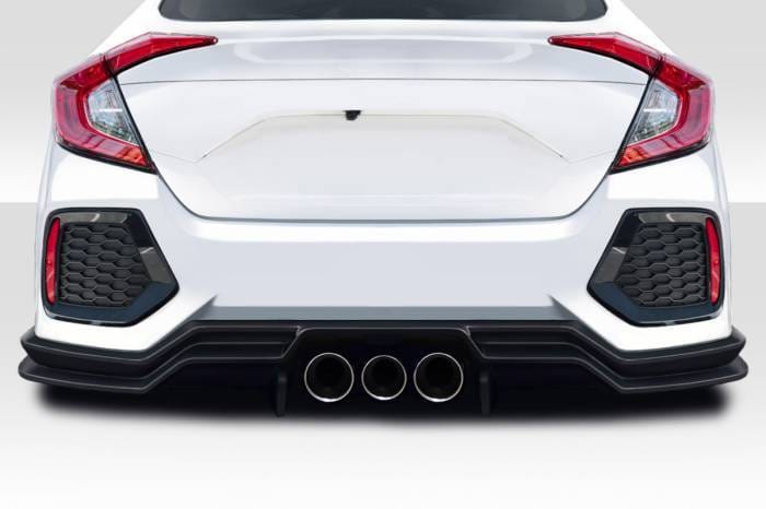 Honda Civic 4DR Broman Duraflex 3pcs Rear Bumper Lip Body Kit 117596