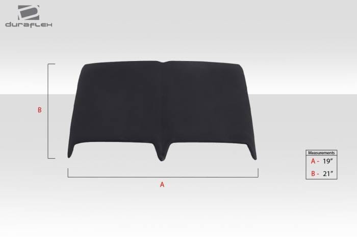 Universal Dual Ram Air Hood Duraflex Scoop 114551 thumbnail 3